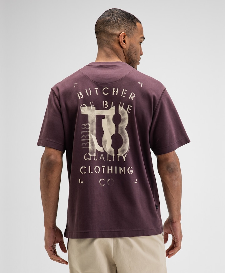 Heren T-shirt paars