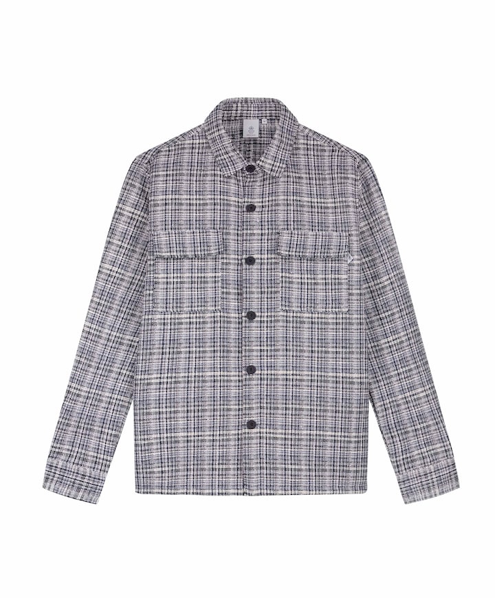 Heren overshirt blauw