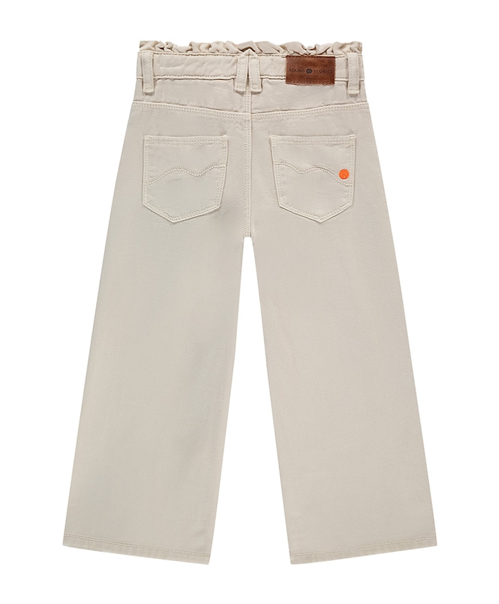 Girls Wide Leg Pants meisjes broek beige
