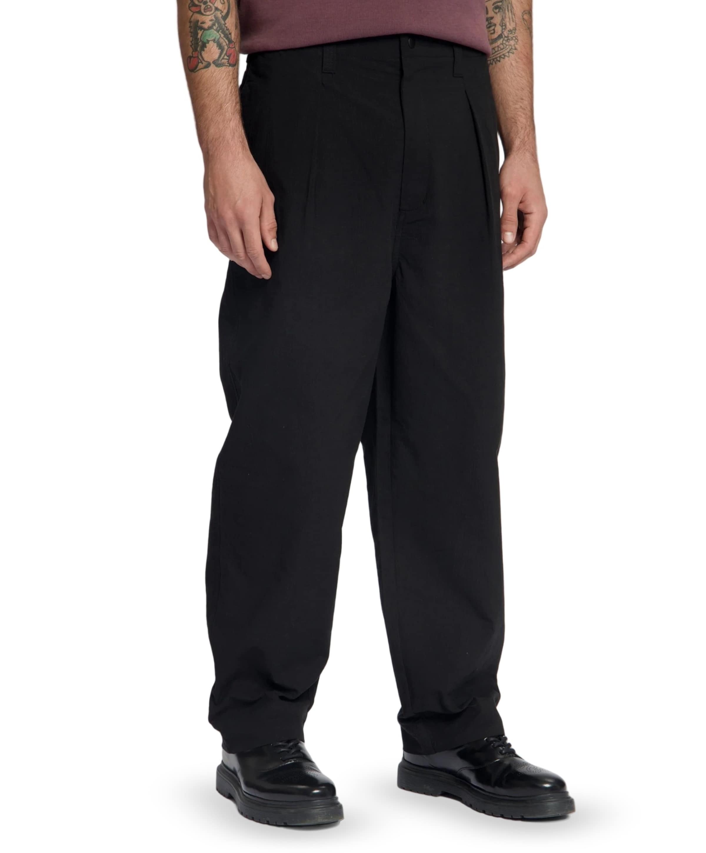 HARBOR RIPSTOP CRINKLE COTTON CHINO heren broek zwart