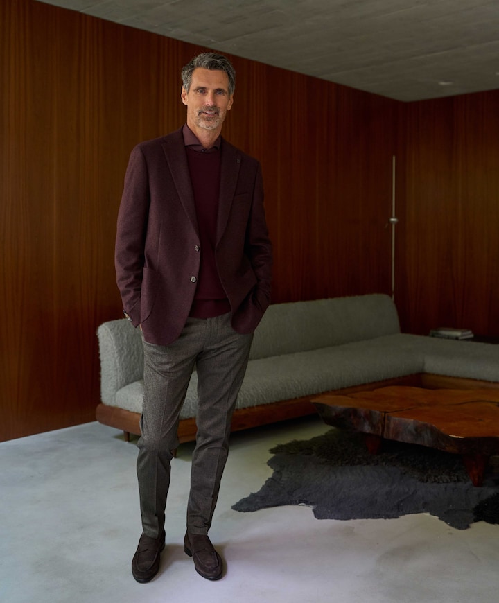 heren moccasins bruin