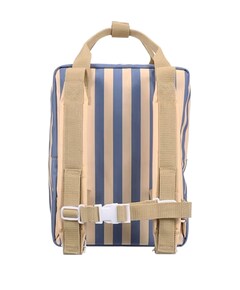 Rugzak medium envelope stripes blauw