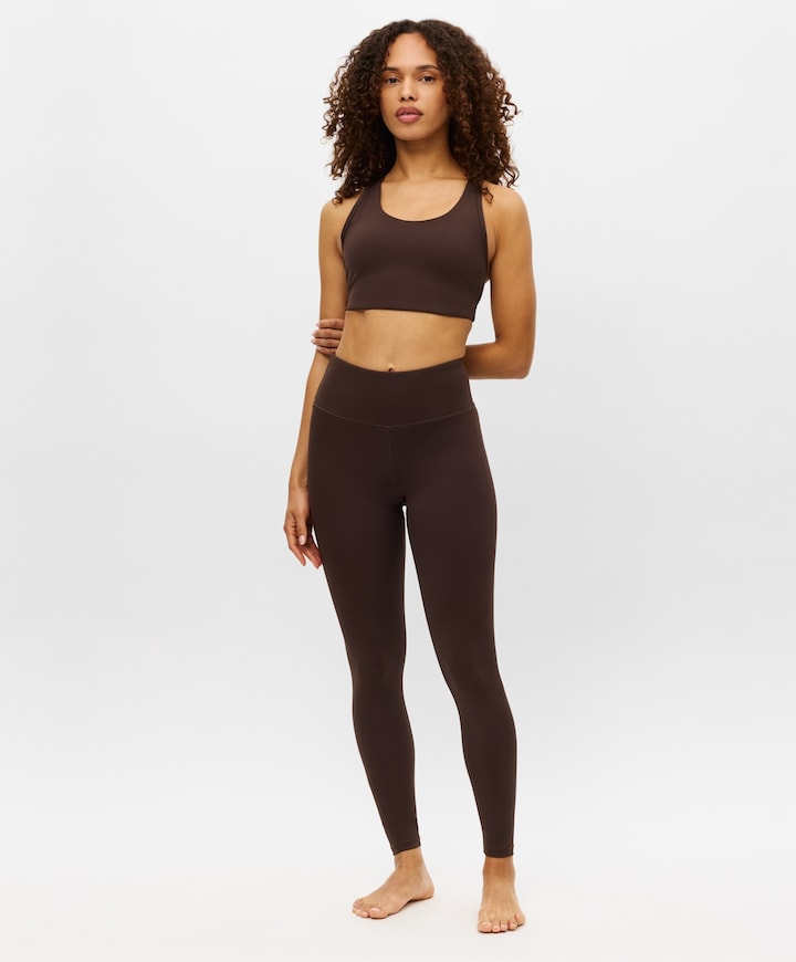 Legacy High Waist Tights dames tights bruin