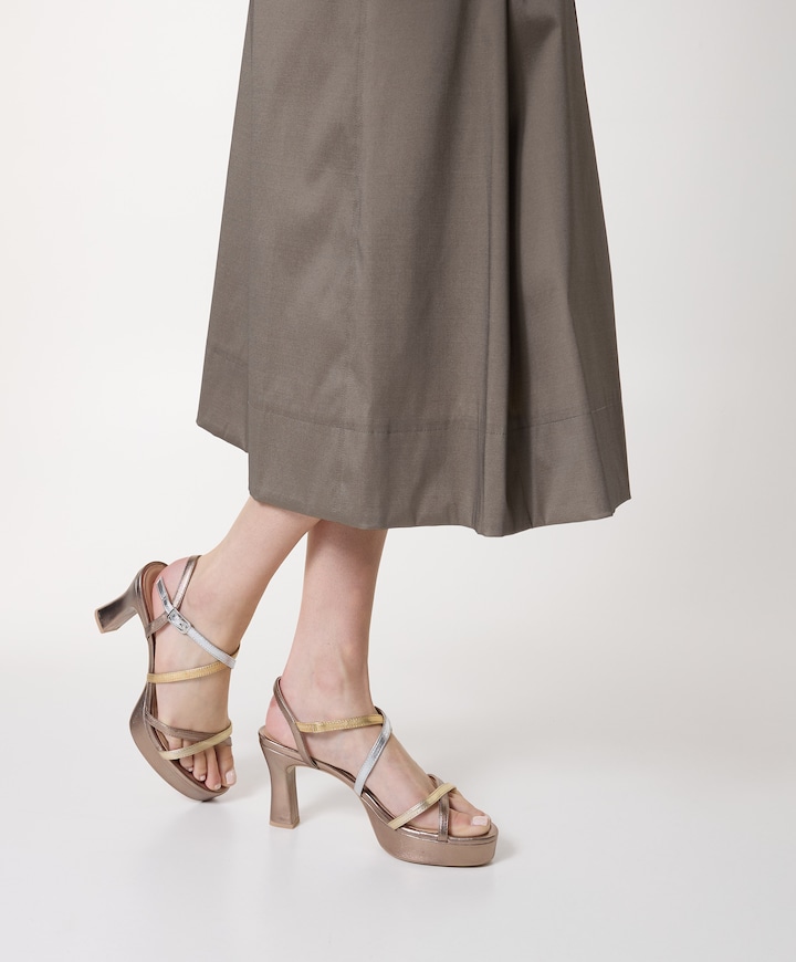 Over dames sandalets multicolor
