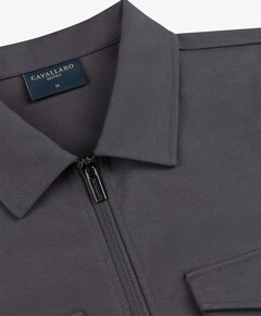 Heren overshirt grijs