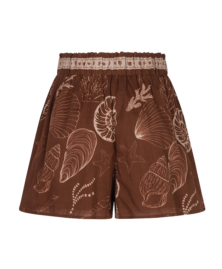 Shazira Shell dames korte broek bruin
