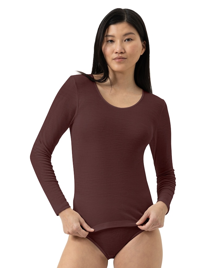 Dames T-shirt bordeaux