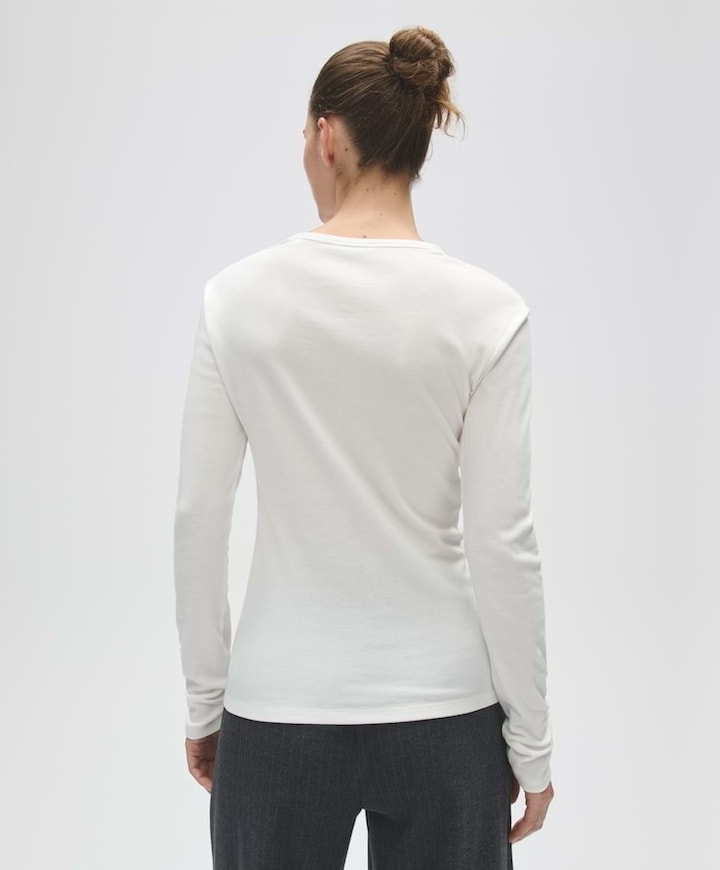 Dames longsleeve ecru
