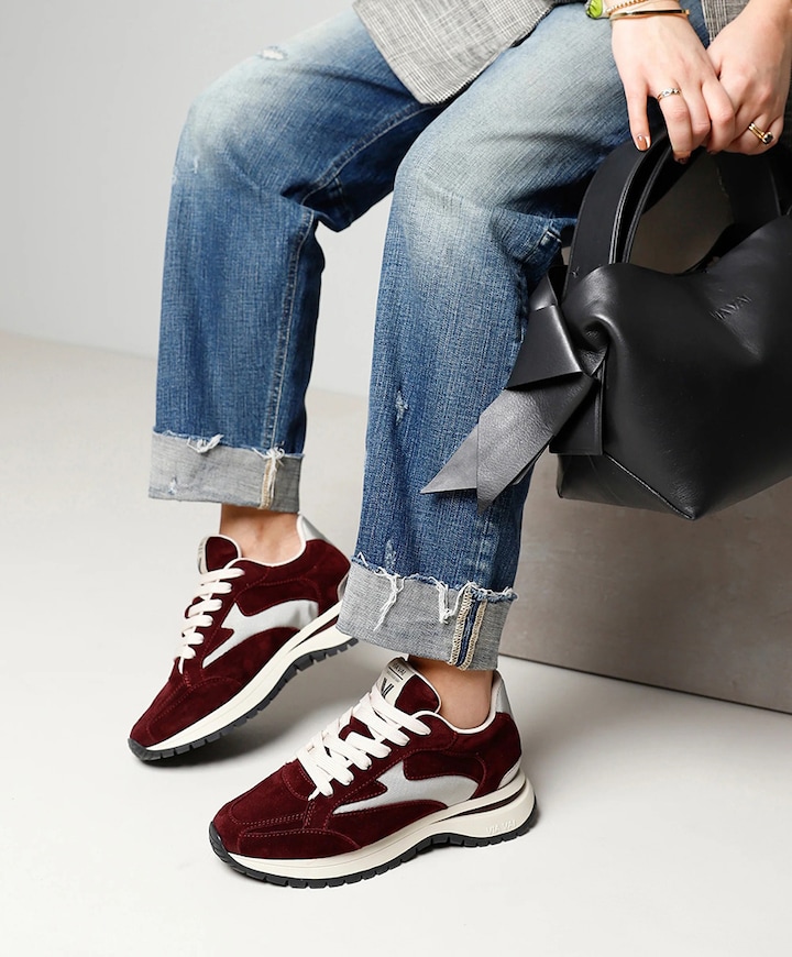 Usher Riggs dames sneakers bordeaux