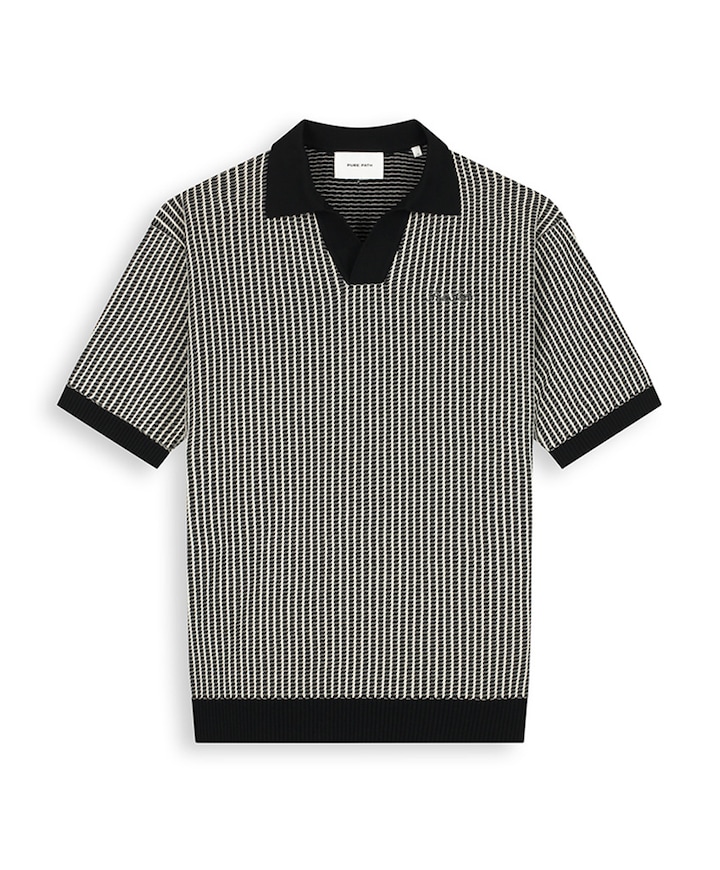 Heren polo zwart