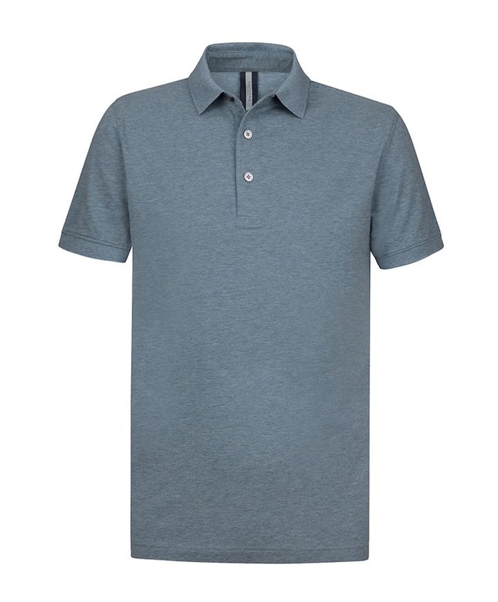 Heren polo blauw