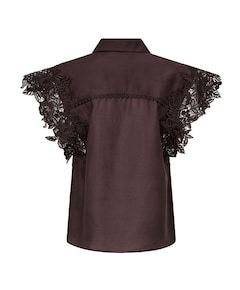 Dames blouse bruin