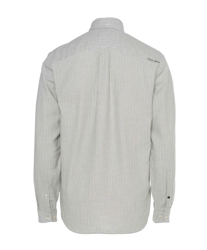 Heren overhemd lange mouw groen