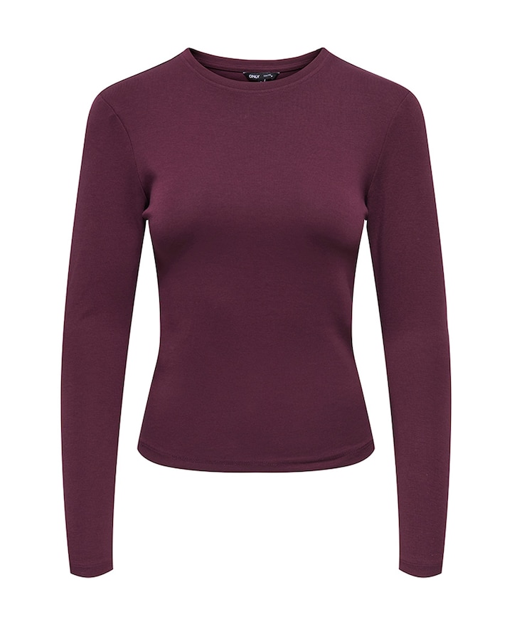 Dames longsleeve bordeaux