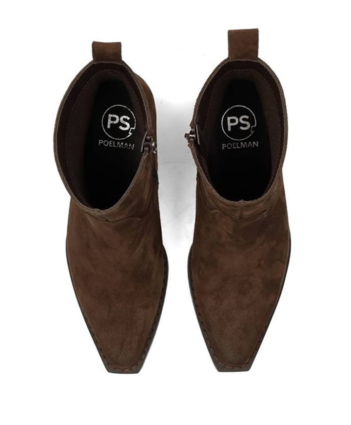 Rose dames enkellaarzen bruin