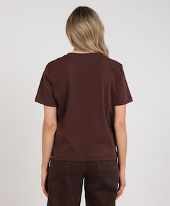 Dames T-shirt bruin