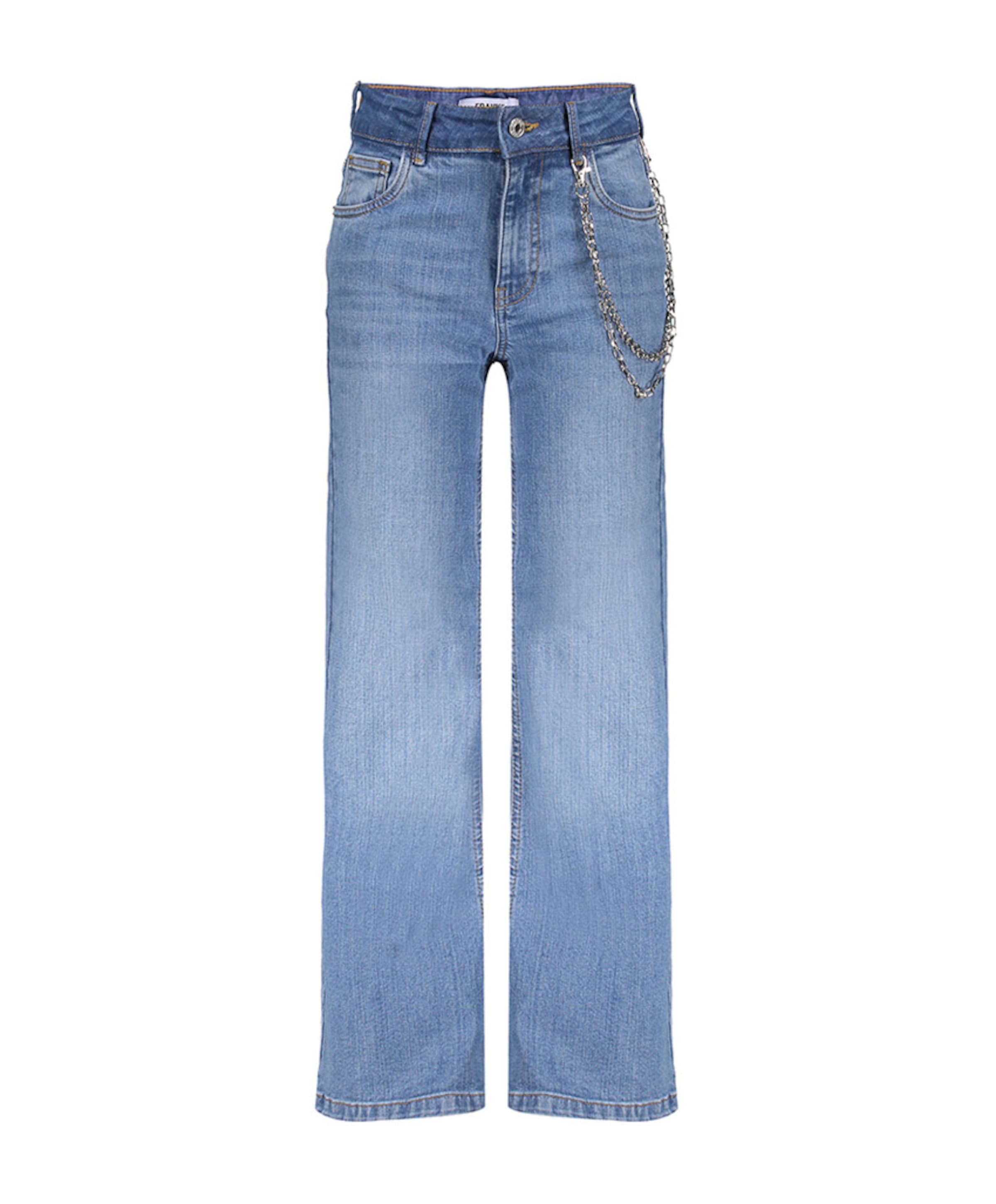 Attitude Wide Leg Basic jeans blauw