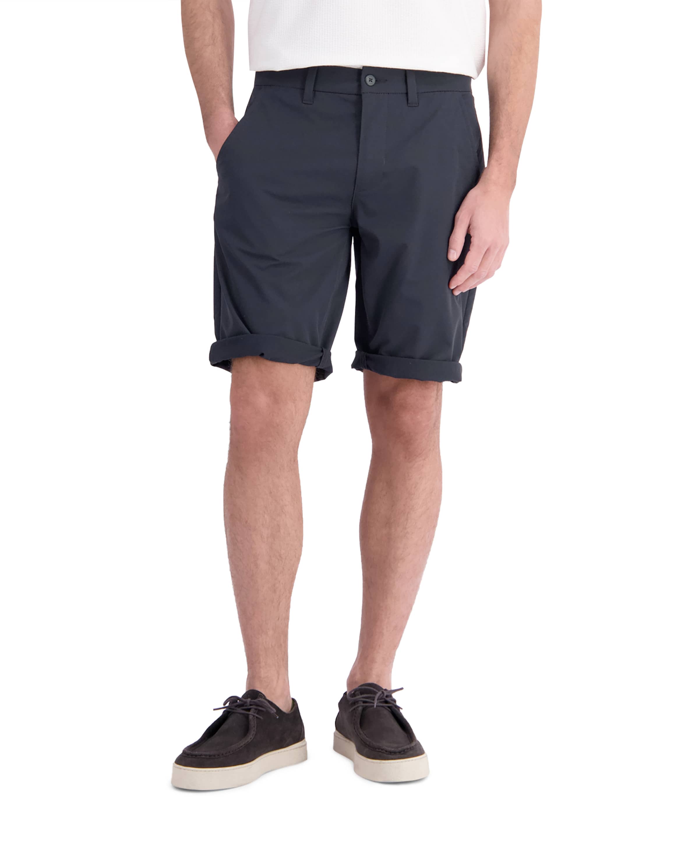 heren korte broek blauw
