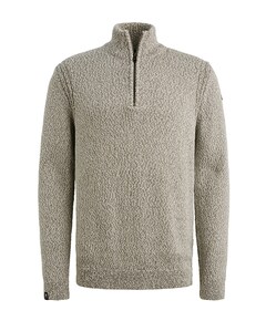 Heren trui met rits grijs
