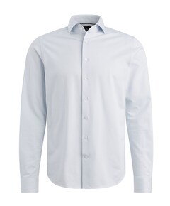 Heren overhemd lange mouw blauw