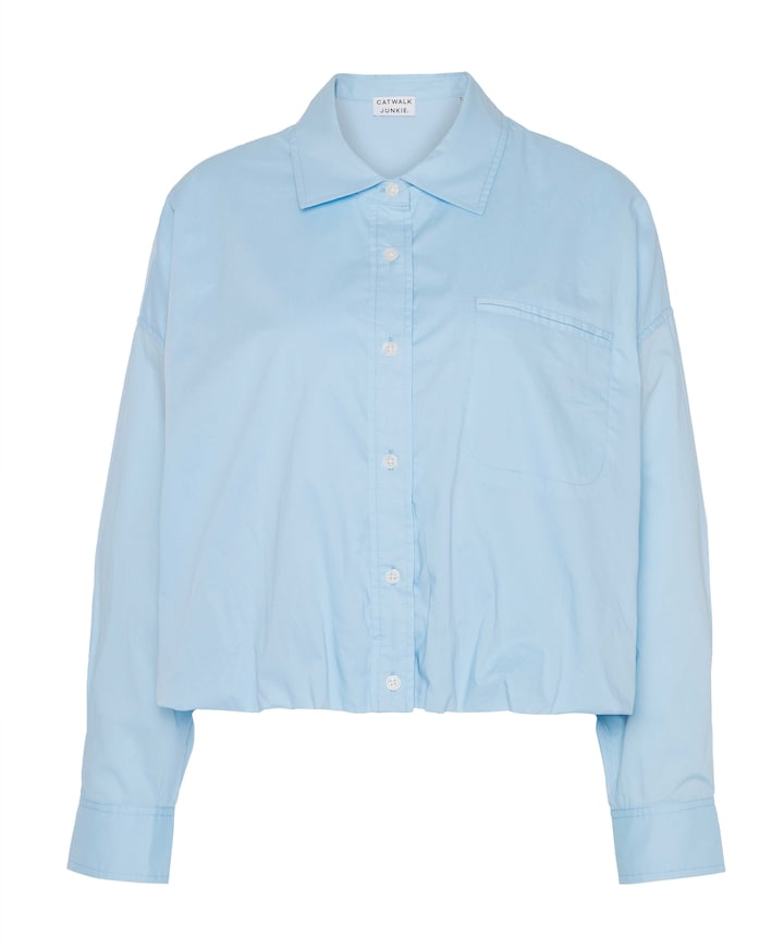 Dames blouse blauw
