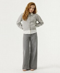 Meisjes vest grijs