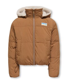 Meisjes omkeerbare jas bruin