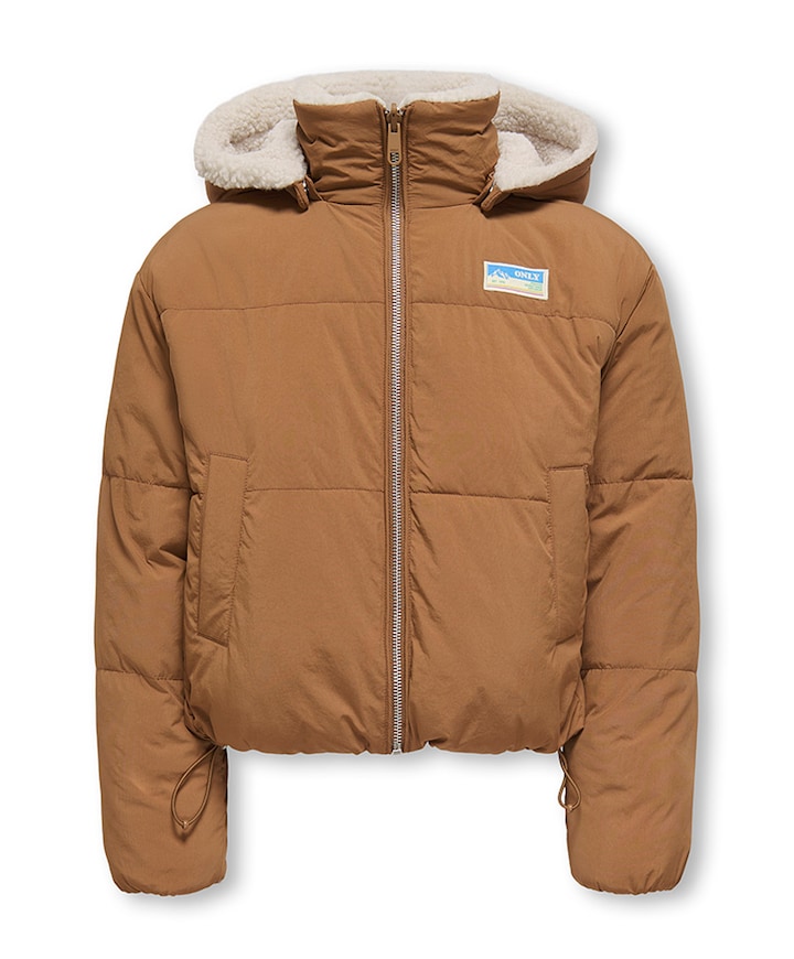 Meisjes omkeerbare jas bruin