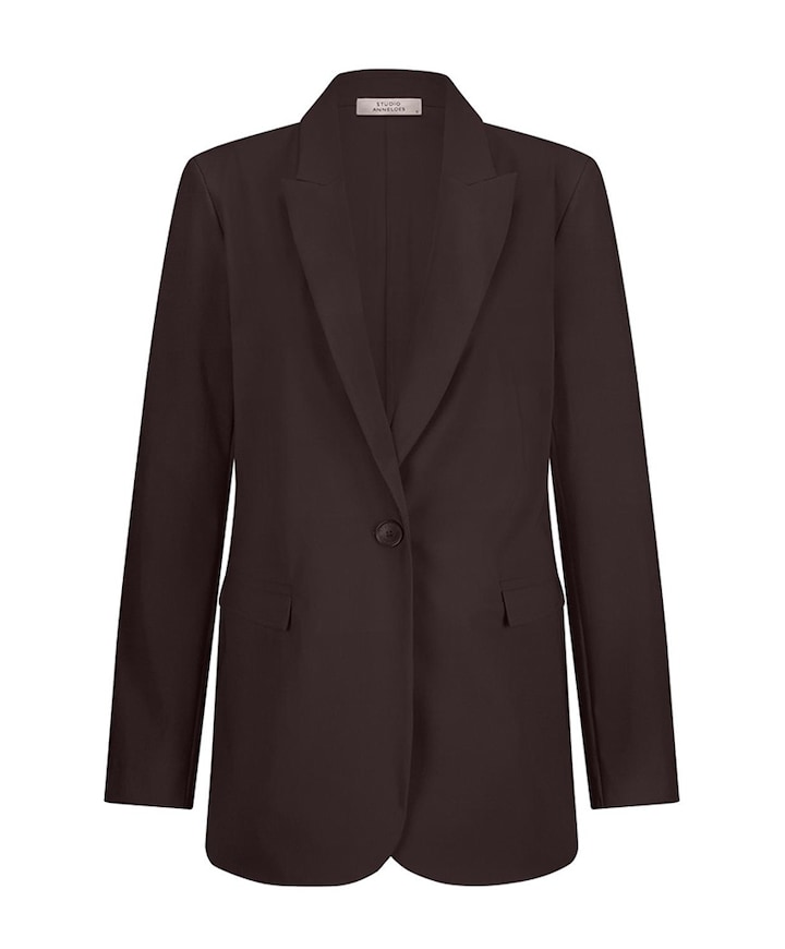Dames blazer bruin