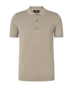 Heren polo beige