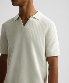 Heren polo zilver