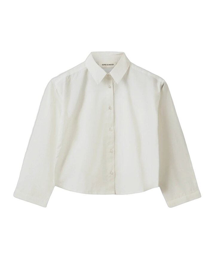 Meisjes blouse lange mouw ecru