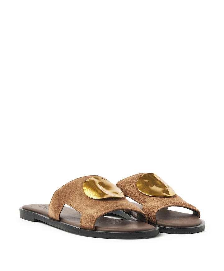 Vita Avi dames slippers bruin