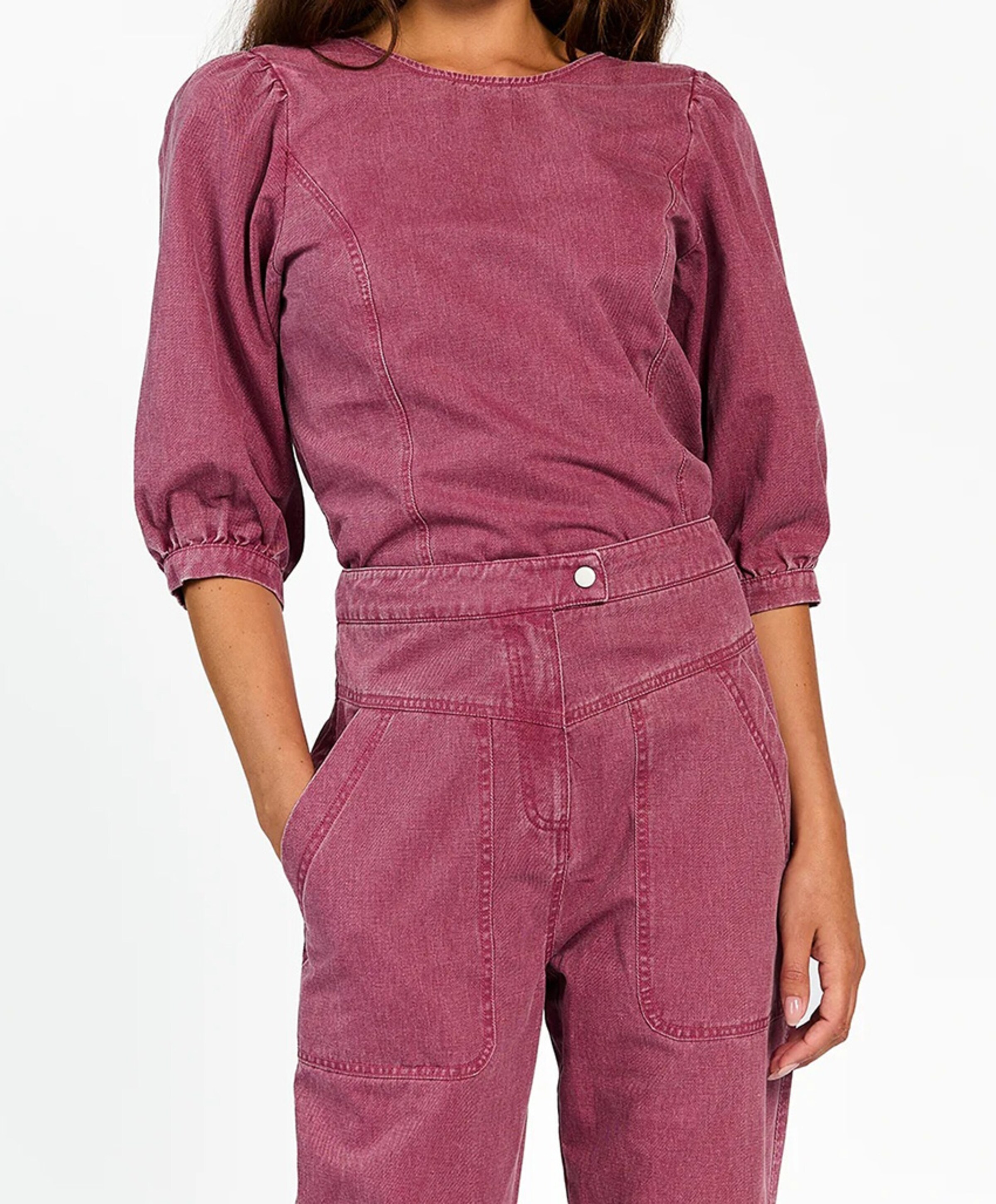 トップス rose Aaiko Dames top roze 171943 | Van Tilburg