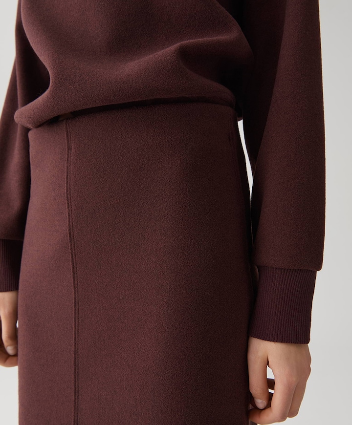 Dames rok bordeaux