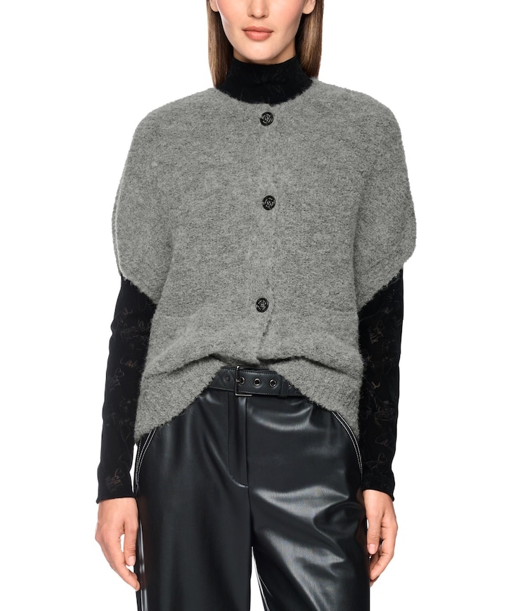 Dames vest grijs