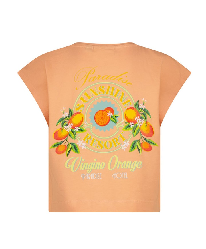 Meisjes top oranje