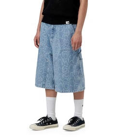 W Snake Nixon Double Knee dames korte broek blauw