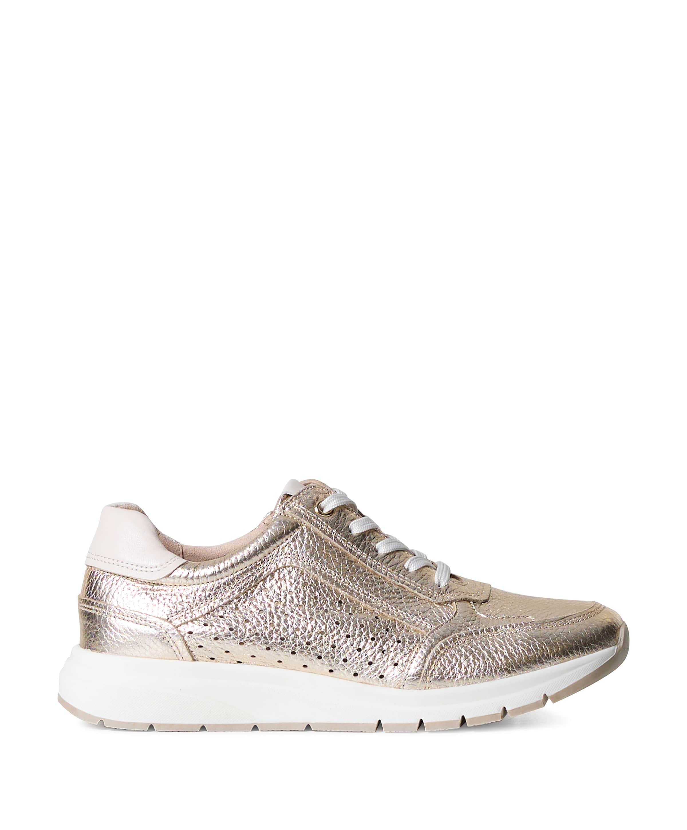 Women Lace-up dames sneakers goud