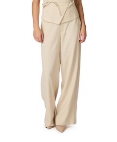 Emmett Melange dames broek beige