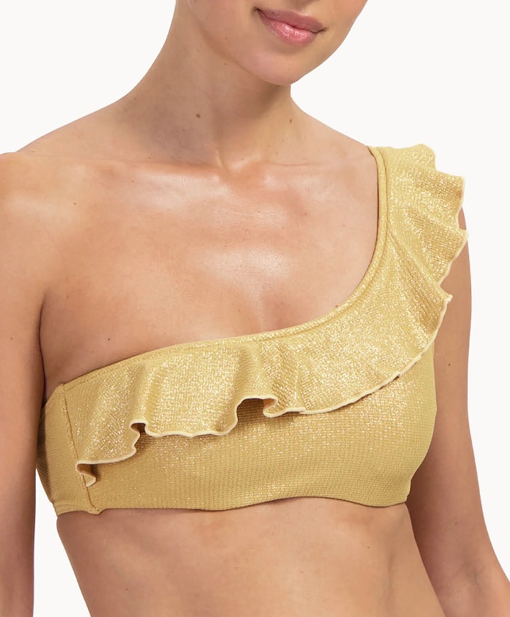 Dames bikinitop goud