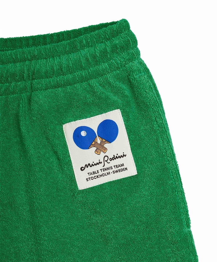 Table tennis patch terry jongens korte broek groen