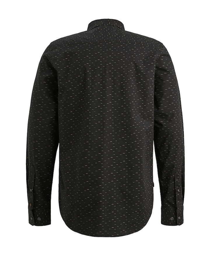 Heren overhemd lange mouw zwart
