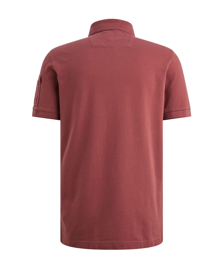 Heren polo bordeaux