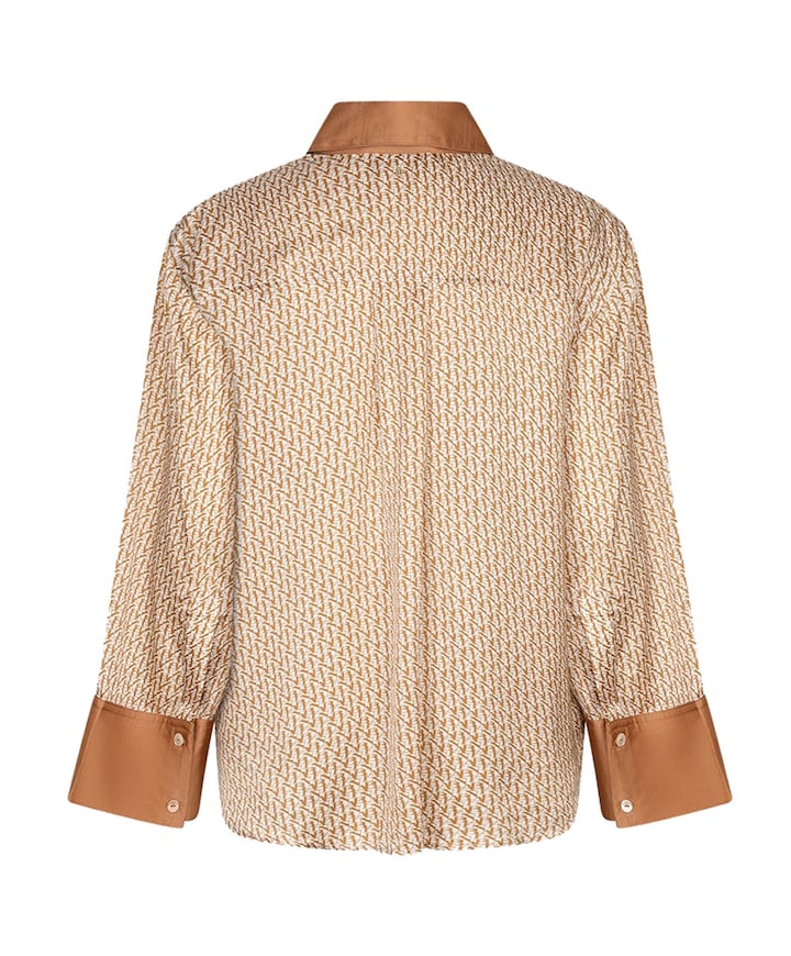 Dames blouse bruin