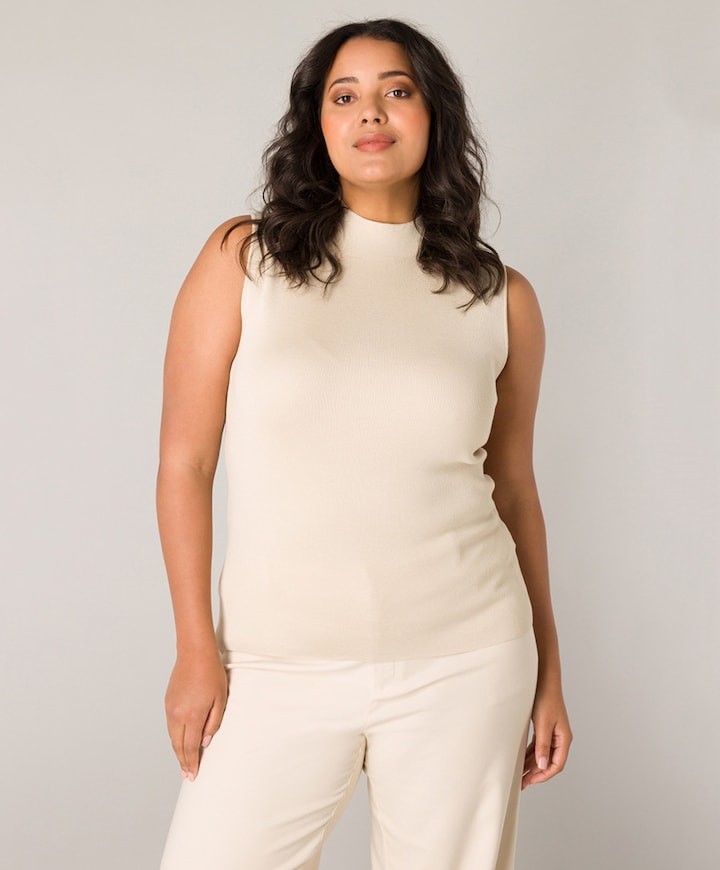 Dames top beige