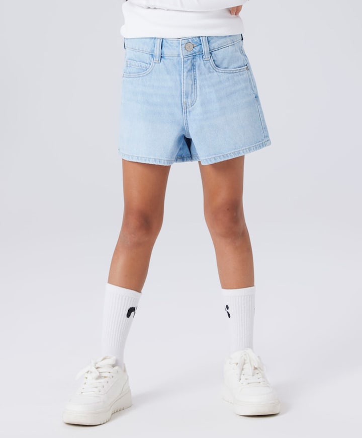 NKFROSE MOM DNM SHORTS 1141-MJ NOOS meisjes korte broek blauw