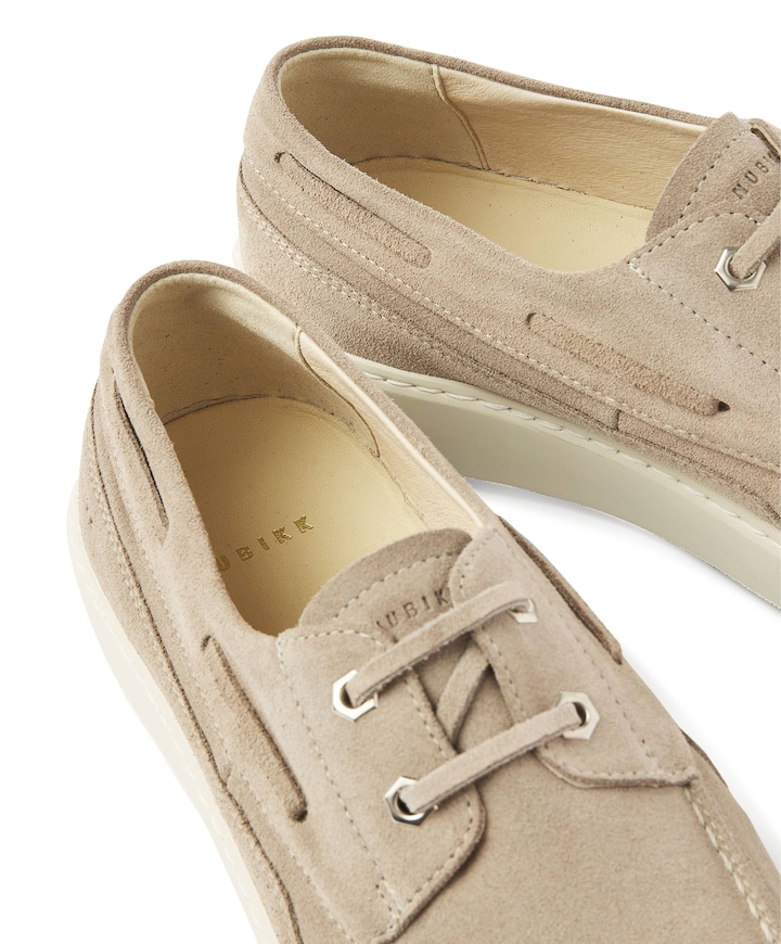 Jiro Yacht  heren veterschoenen beige