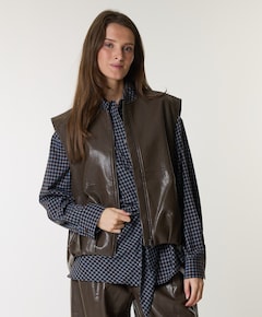 Dames gilet bruin