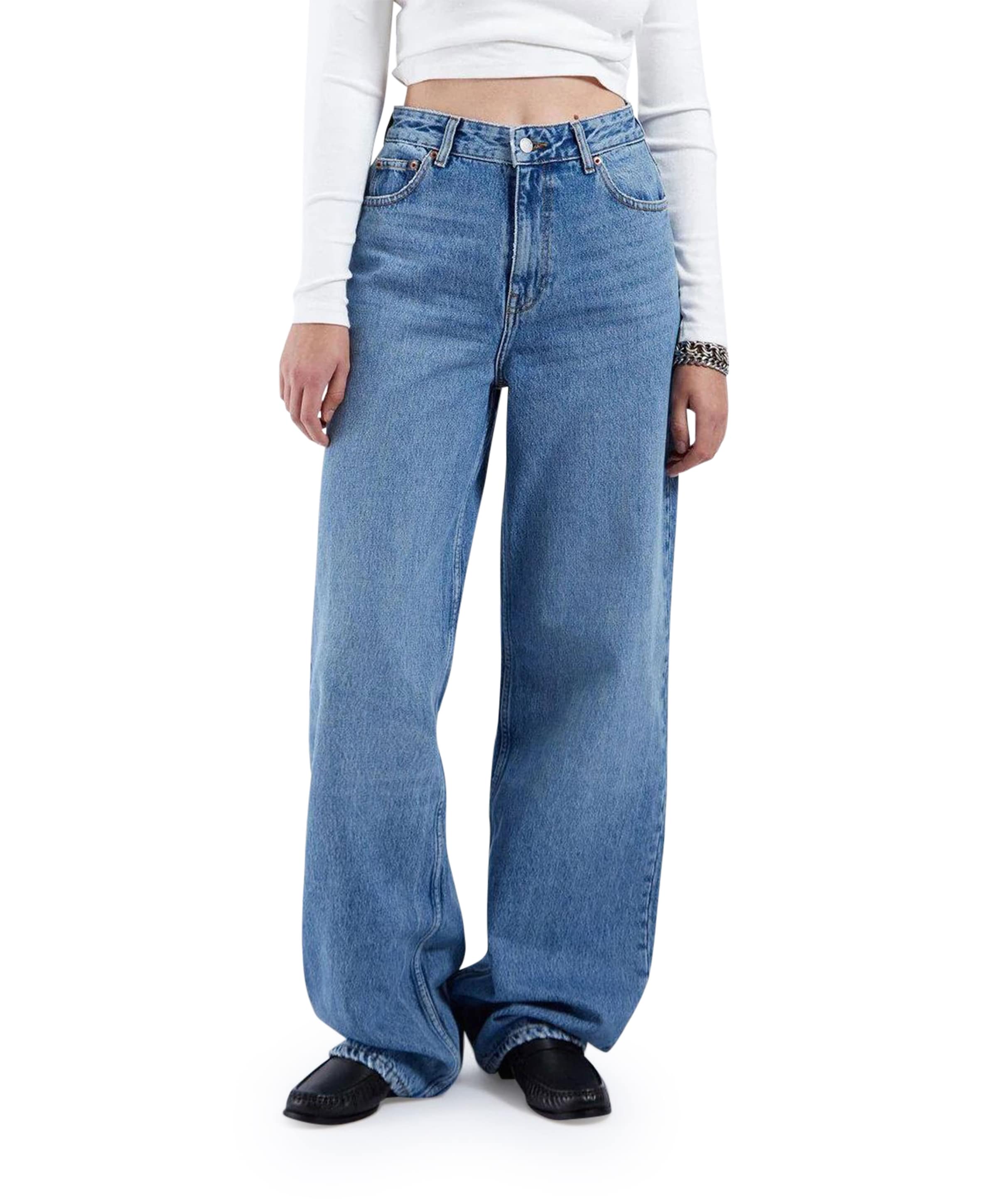 Donna dames jeans blauw